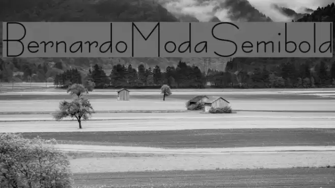 BernardoModaSemibold Font examples