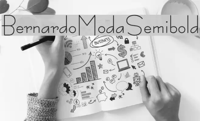 BernardoModaSemibold Font examples