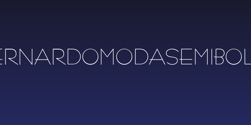 BernardoModaSemibold Social Header