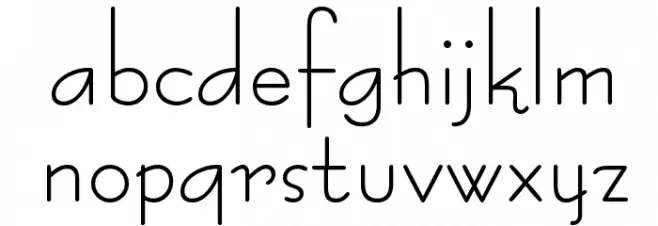 BernardoModaSemibold Font LOWERCASE
