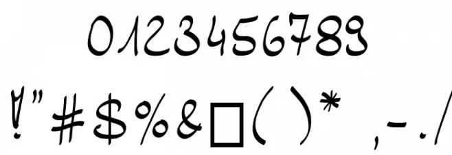 Bernd Font OTHER CHARS