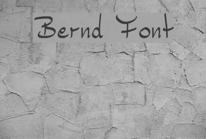 Bernd Font examples