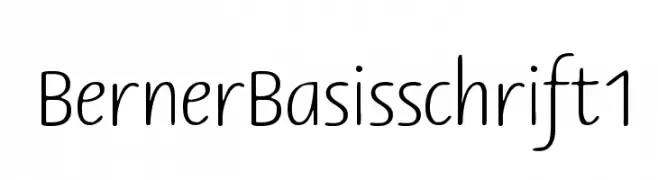 BernerBasisschrift1  Frei Schriftart Herunterladen
