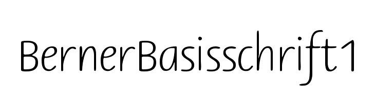 BernerBasisschrift1  フリーフォントのダウンロード