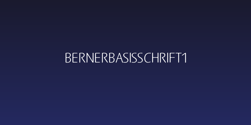 BernerBasisschrift1 Social Header