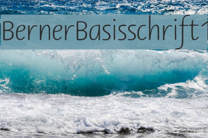 BernerBasisschrift1 Font examples