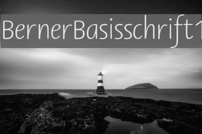 BernerBasisschrift1 Font examples