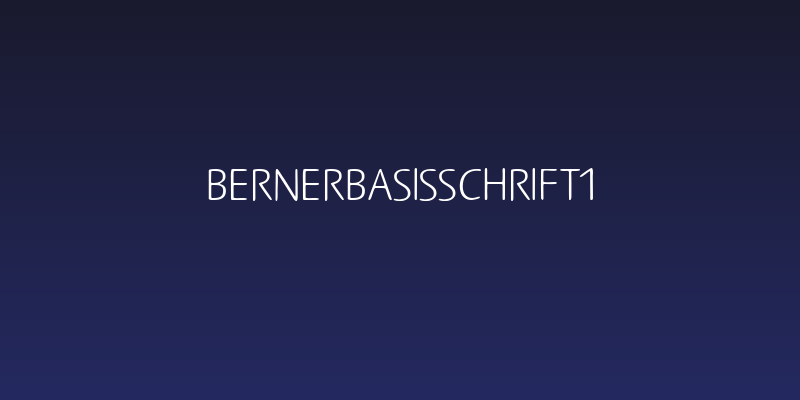 BernerBasisschrift1 Social Header