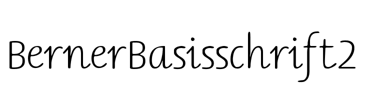BernerBasisschrift2  フリーフォントのダウンロード