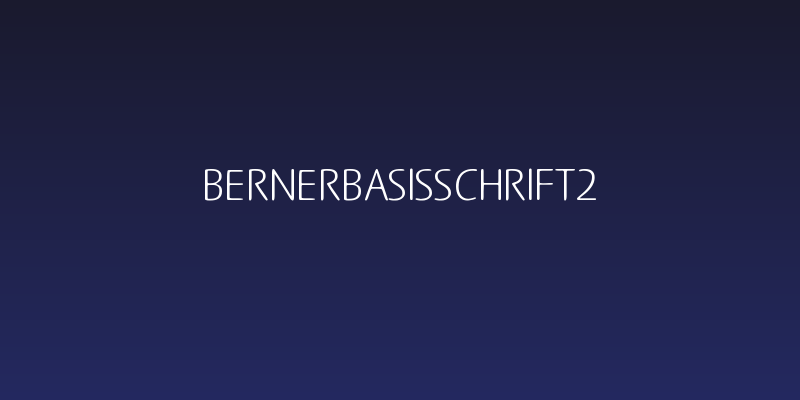 BernerBasisschrift2 Social Header