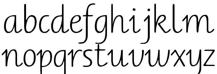 BernerBasisschrift2 Font LOWERCASE