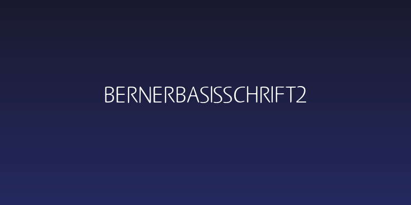 BernerBasisschrift2 Social Header