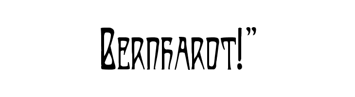 Bernhardt!` Font