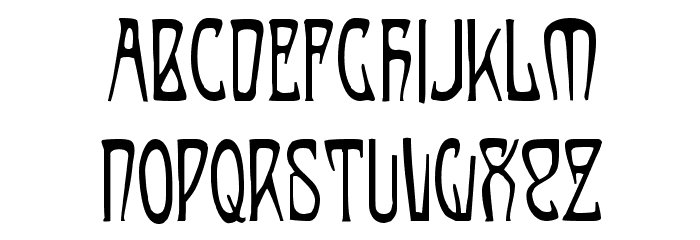 Bernhardt!` Font LOWERCASE