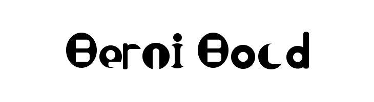 Berni Bold  フリーフォントのダウンロード