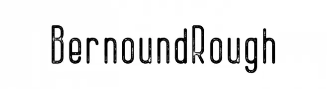 Bernound Rough  Frei Schriftart Herunterladen