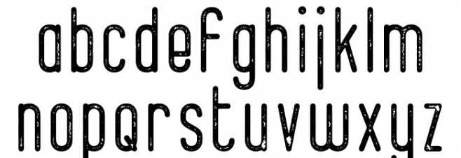 Bernound Rough Font Litere mici