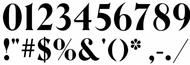 Berns Font OTHER CHARS