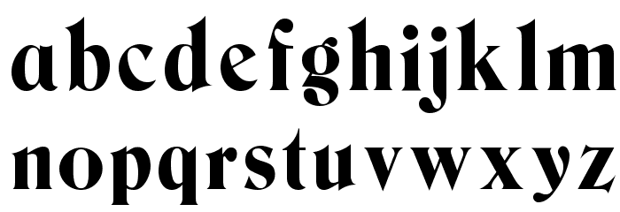 Berns Font LOWERCASE