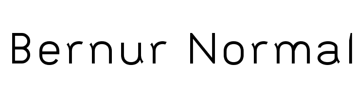 Bernur Normal Font