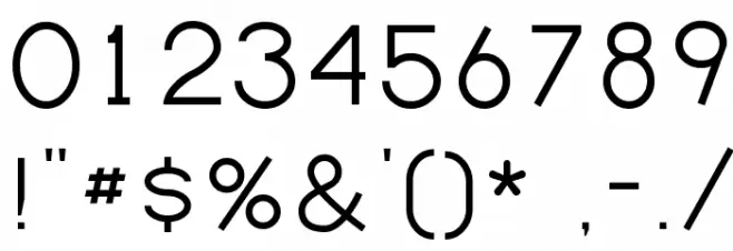 Bernur Normal Font OTHER CHARS