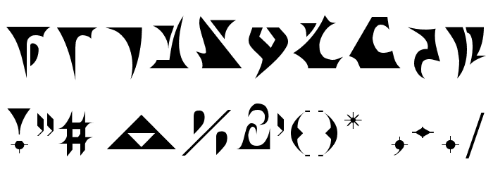 BernyKlingon Font OTHER CHARS