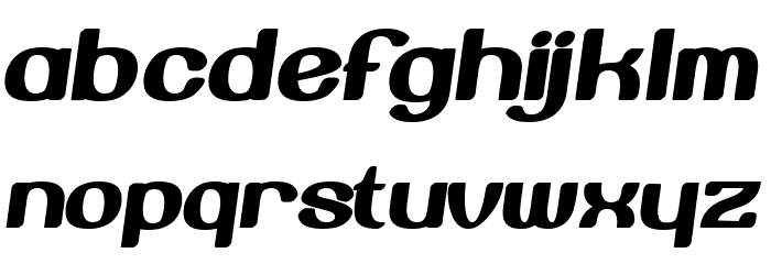 Beroga Fettig Bold Font LOWERCASE