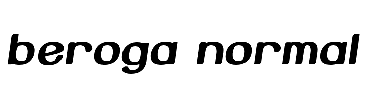 Beroga Normal  font caratteri gratis