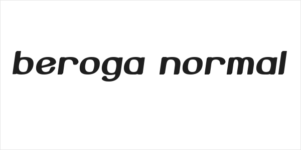 Beroga Normal Logo