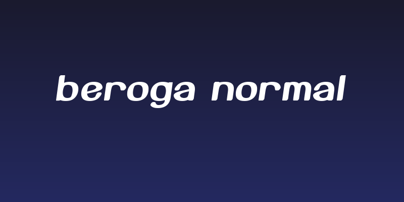 Beroga Normal Social Header