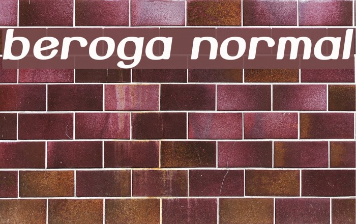 Beroga Normal Font examples