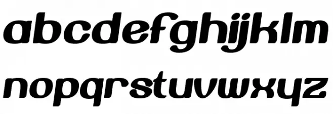 BerogaFettig-Bold Caratteri MINUSCOLO