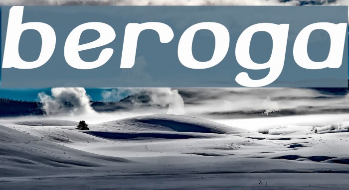 Beroga Font examples