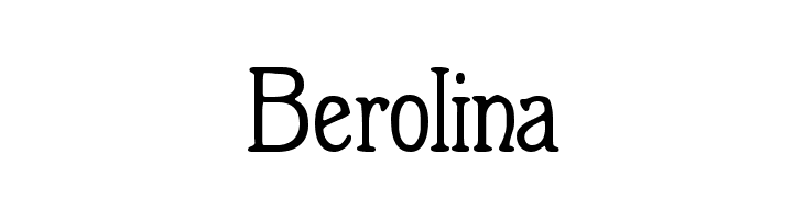 Berolina  Frei Schriftart Herunterladen