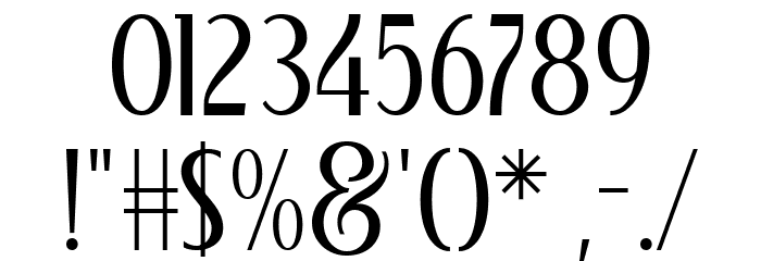 Berose Demo Regular Font OTHER CHARS