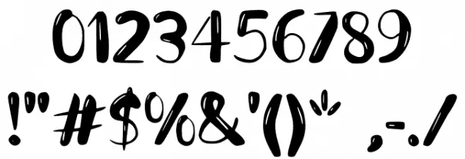 Berpa Font OTHER CHARS