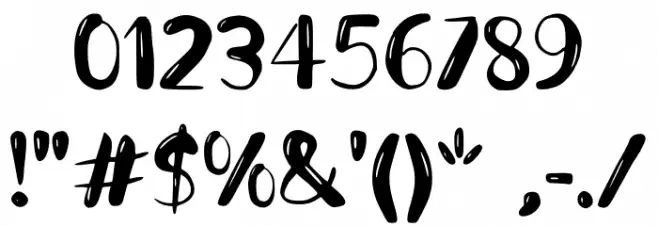 Berpa Font OTHER CHARS