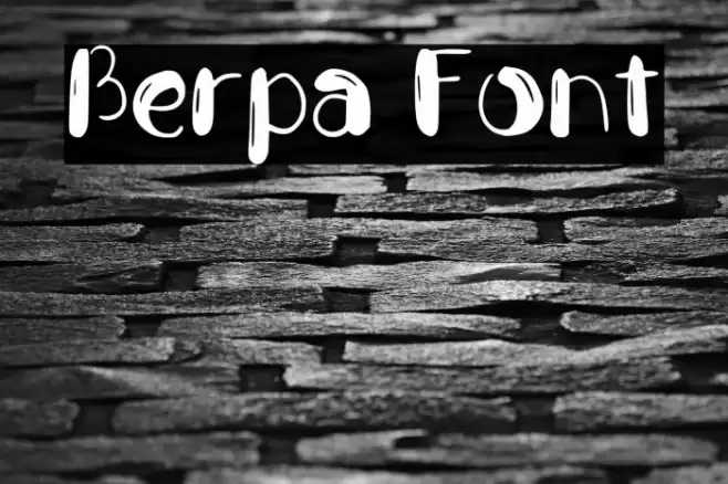 Berpa Font examples