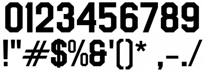 Berpatroli Selamanya 402 Font OTHER CHARS