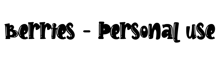 Berries - Personal use  Скачать бесплатные шрифты