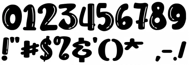 Berries - Personal use Font OTHER CHARS