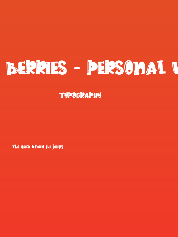 Berries - Personal use Poster