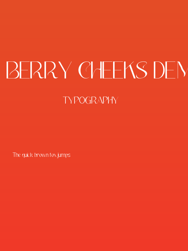 Berry Cheeks Demo Poster