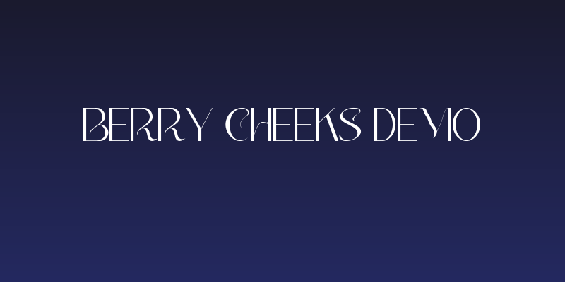 Berry Cheeks Demo Social Header