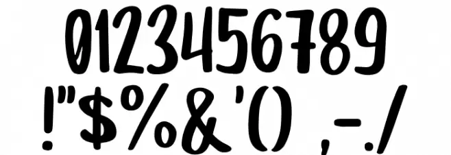 Berry Days Font OTHER CHARS