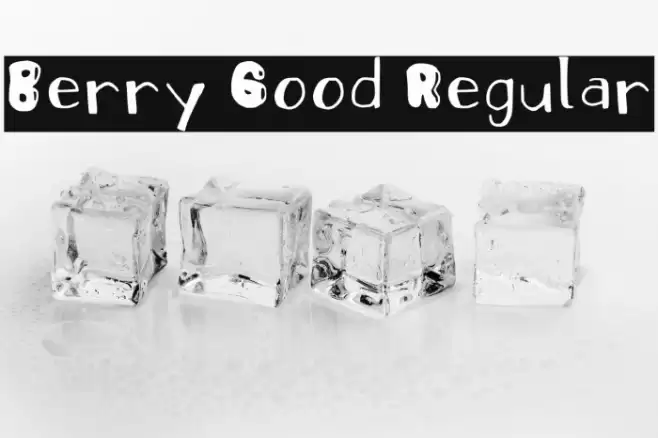 Berry Good Regular 字体 examples
