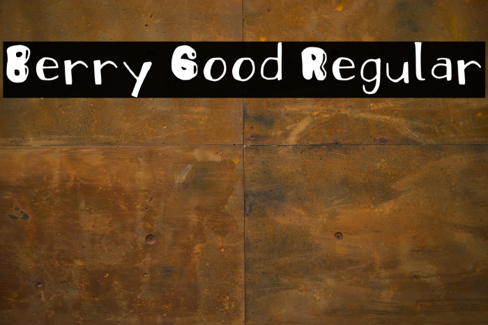 Berry Good Regular Example 3