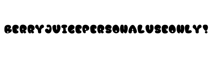 Berry Juice PERSONAL USE ONLY!  Descarca Fonturi Gratis