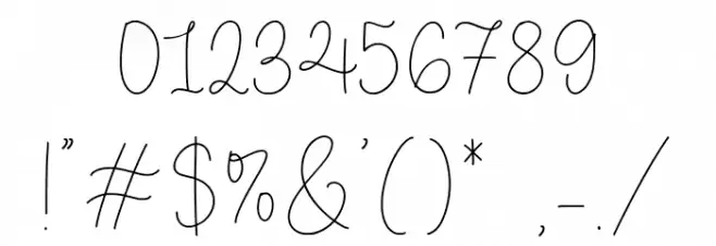 Berry Pastel Font OTHER CHARS
