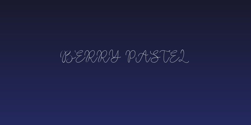Berry Pastel Social Header